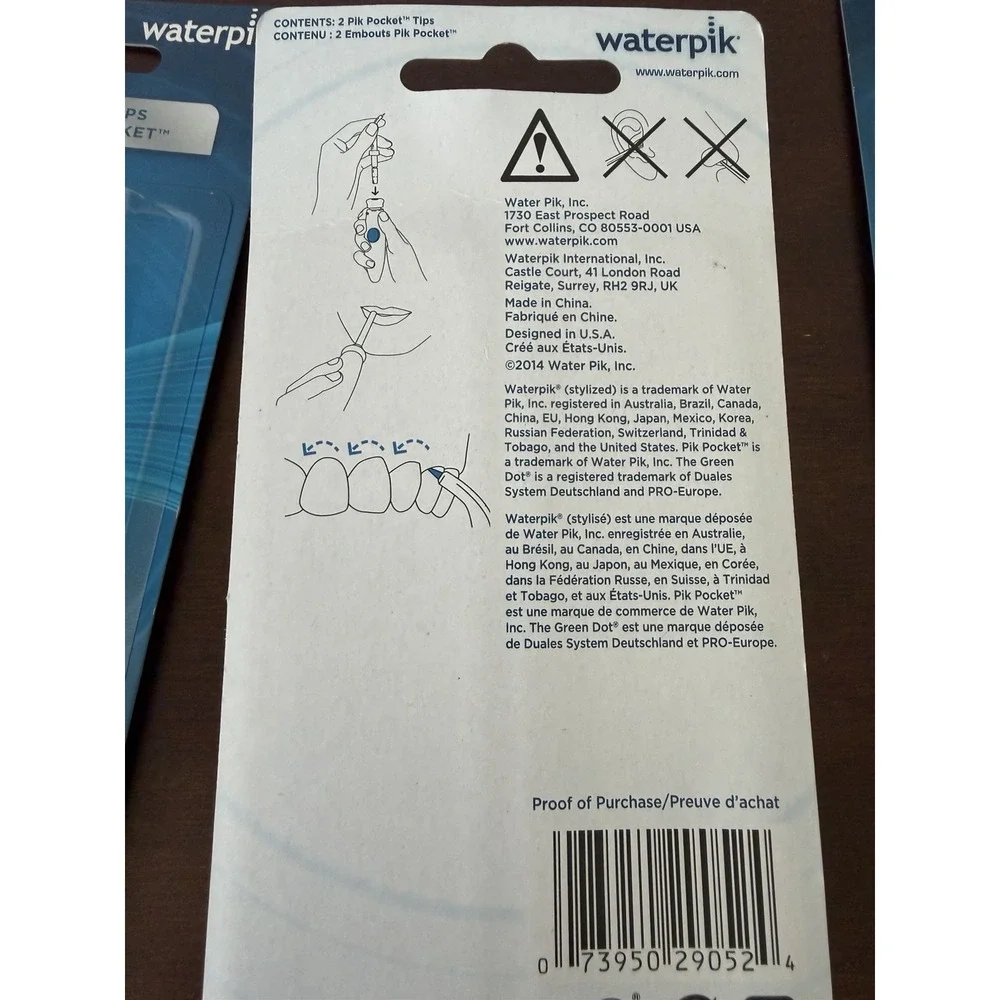 Waterpik OD-100E ORTHODONTIC Tips (3) 2-Packs for WP100-950 NEW